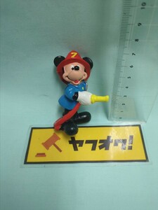 ビンテージ　ディズニー　PVC　フィギュア　Bully　ミッキー　消防士