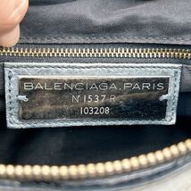 1円スタート 美品 BALENCIAGA バレンシアガ 綺麗 ザシティ 2WAY ショルダーバッグ ミラー付き ハンドバッグ レザー _画像10