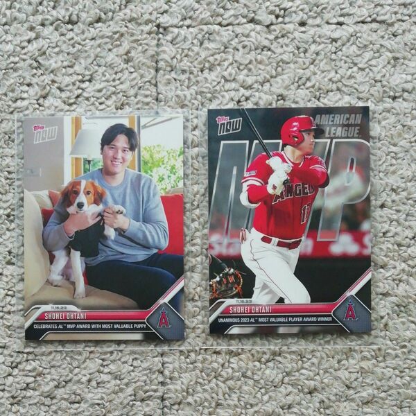 大谷翔平 MVP 記念カード Topps 2枚セット