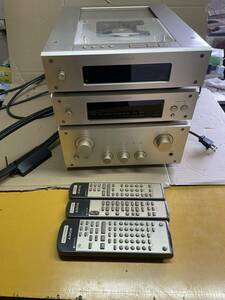 * SONY Sony CDP-X3000 CD player / ST-S3000 stereo tuner / TA-F3000 pre-main amplifier remote control attaching electrification only verification 