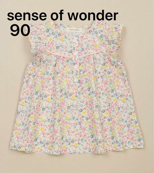 130.☆新品 90 sense of wonder 小花柄チュニック