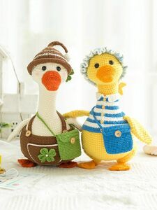 ハンドメイド　アヒル　鵞鳥　おもちゃ　玩具　ベビー　発達　あみぐるみ　レシピ　作り方　手編み　手作り　癒し時間　お家時間　暖かい
