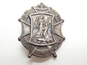 Z313　バッジ　キリスト　守護の天使会　イタリア　SURORES CUSTODE　ANGELO　記念品/メダル/レトロ/badge