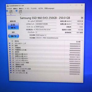 SAMSUNG 960 EVO 250GB (PCIe 3.0 NVME SSD) type2280の画像4