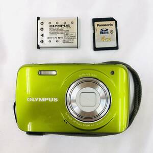 OLYMPUS VH-210 イエロー デジカメ 通電ok バッテリー付き C4