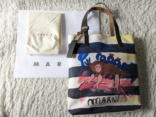 MARNI マルニ●プリント コットン トートバッグ●新品