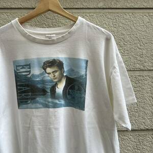 USED ユーロ古着 白 プリントTシャツ 半袖Tシャツ B&C フォトプリント EDWARD euro vintage ヴィンテージ Mサイズ