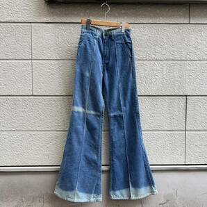 70s 80s 古着 リーバイス スーパーベル フレアパンツ ベルボトム ブーツカット Levi's コーデュロイ vintage ヴィンテージ フェイド ④の画像1