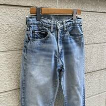 70s USA製 リーバイス 505 デニムパンツ ジーンズ ストレート Levi's 42TALON ボタン裏 5 アメリカ製 古着 vintage ヴィンテージ 27 34_画像4