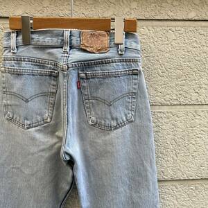 80s USA製 リーバイス 701 501 デニムパンツ ジーンズ ブルーデニム Levi's アメリカ製 古着 vintage ヴィンテージ 28 ストレートデニム