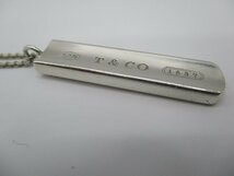 【中古】ティファニー　Tiffany&Co. バー ネックレス・ペンダント　1837　SV925 11.7g_画像4