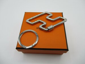 [ не использовался ] Hermes кольцо для ключей Htu скорость H type Hermes брелок для ключа H077245FJ00