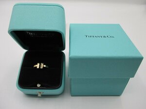 № 7.5 [Новый неиспользованный] январь 2013 г. Приобретенная Tiffany Tiffany T -проводка, кольцо 750 (K18) Желтое золото