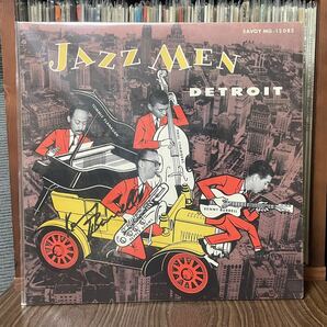 JAZZLP送料込み SAVOY MG-12083 JAZZ MEN DETROIT 米盤mono オリジナル或いは初期盤にあたります。 両面手書きRVG刻印有り の画像1