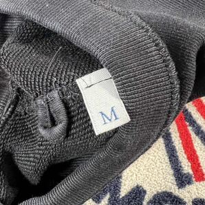 1円〜 美品 MONCLER モンクレール マグリア ビッグロゴ スウェット トレーナー ブラック Mサイズ 7425の画像4