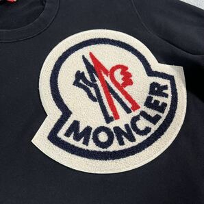 1円〜 美品 MONCLER モンクレール マグリア ビッグロゴ スウェット トレーナー ブラック Mサイズ 7425の画像3