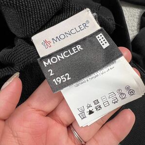 1円〜 美品 MONCLER モンクレール マグリア ビッグロゴ スウェット トレーナー ブラック Mサイズ 7425の画像5