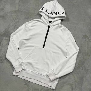 1円〜　美品　MONCLER モンクレール　マグリア　ハーフジップパーカー　ホワイト　Mサイズ　7629