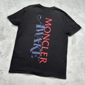 1円〜　MONCLER AWAKE モンクレール　半袖Tシャツ　ブラック Mサイズ　7654