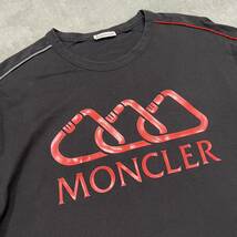 1円〜　美品　MONCLER モンクレール　マグリア　半袖Tシャツ　ブラック　Lサイズ 7685_画像3
