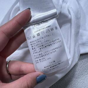 1円〜 美品 MONCLER モンクレール マグリア 長袖Tシャツ ロンT ホワイト Mサイズ 7723の画像6