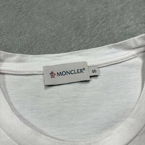 1円〜 希少 美品 MONCLER モンクレール 半袖Tシャツ スキープリント ホワイト Sサイズ の画像5