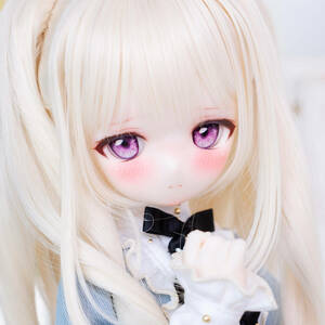 Art hand Auction Neneko DDH-01 Custom head SW skin (semi-blanco) + 2 ojos de resina Dollfie Dream MDD Mini Dollfie Dream, muñeca, muñeco de personaje, sueño de muñeca, partes