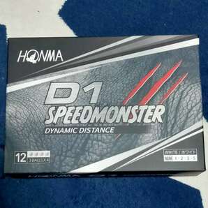 即決 2ダース 送料込み ホワイト D1 スピードモンスター ホンマ ゴルフ ボール SPEED MONSTER 新品 2024年4月購入の画像3