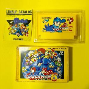 1円〜 FC ファミコン ロックマン６ 史上最大の戦い！！ 箱あり、貴重の画像1