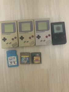 Nintendo ゲームボーイ 本体3個ポケット本体1個ソフト付き初代ゲームボーイ GAME BOY 