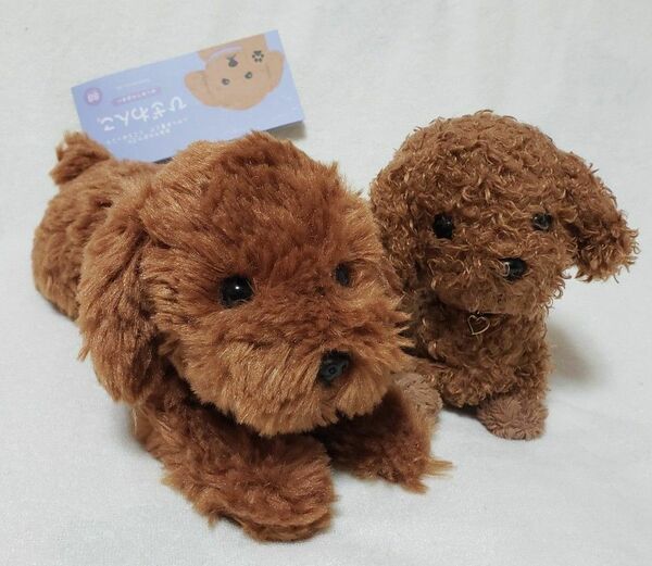 サンレモン ひざわんこ SSサイズ トイプードル ブラウン ぬいぐるみ PUPS 