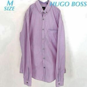 HUGO BOSS ヒューゴボス ストライプ柄 ボタンダウンシャツ B2716