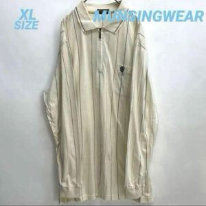 MUNSINGWEAR Munsingwear wear half Zip long sleeve shirt B7696