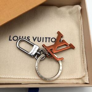 【限定品・鑑定済】LOUIS VUITTON ルイヴィトン ポルトクレ LVアップサイドダウン キーリング チャーム LV オレンジ MP1986 の画像1