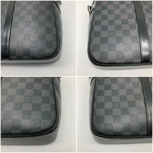 【鑑定済】LOUIS VUITTON ルイヴィトン ダミエグラフィット ヨーン ハンドバッグ ボストンバッグ ビジネスバッグ A4 N48118の画像4