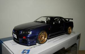 ソリド 1/18 日産 スカイライン GT-R R34 1999 ミッドナイトパープル3 SOLIDO NISSAN SKYLINE GT-R(R34) S1804303