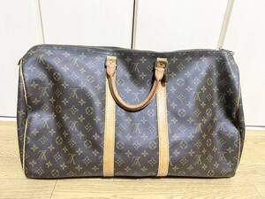 【良品】LOUIS VUITTON ルイヴィトン モノグラム キーポル55 ボストンバッグ M41424 旅行 出張 ビジネス