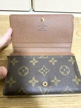 【良品】ルイヴィトン モノグラム ポルトモネ トレゾール 二つ折り 折りたたみ 財布 LOUIS VUITTON_画像5