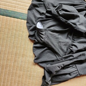 FGO アルトリアオルタ 水着 Sサイズ同等 一円スタートコスプレ衣裳 黒い水着は柔らかくて伸縮性があります 茶髪ロングウィッグの画像4