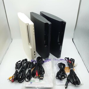 【まとめ売り】PS3 3000 本体 CECH-3000a 2000a プレイステーション3 ソニー PlayStation3 ブラック ホワイト　 SONY　3台セット