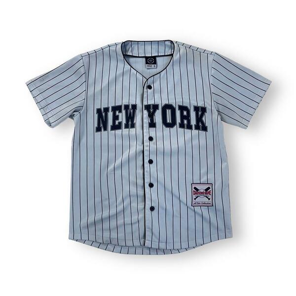 ニューヨークヤンキース ベースボールシャツ 海外古着 noiz 背番号02 S