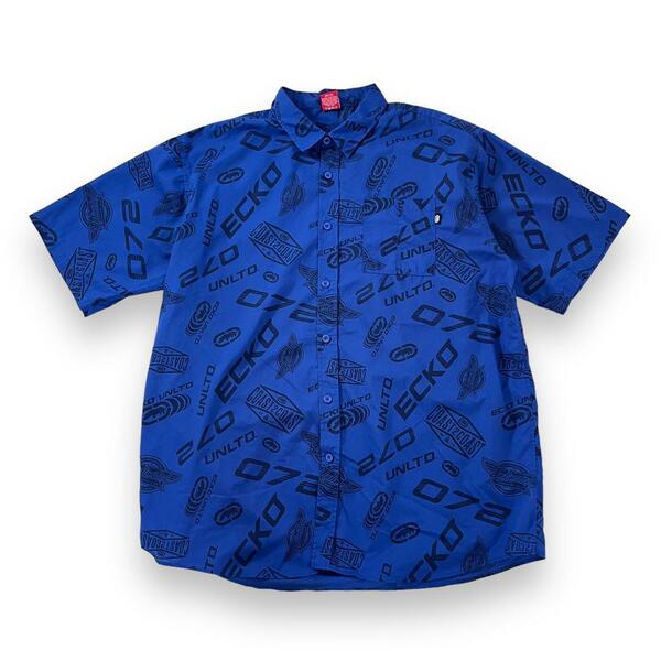 ECKO UNLTD エコー 総柄 ワークシャツ Bボーイ ヒップホップ 3XL