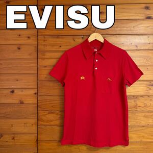 EVISU ポロシャツ 40 赤