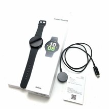 １円 サムスン スマートウォッチ グラファイト ユニセックス ギャラクシー Galaxy Watch5 44mm SMR915ZA Samsung 箱 メンズ レディース_画像3