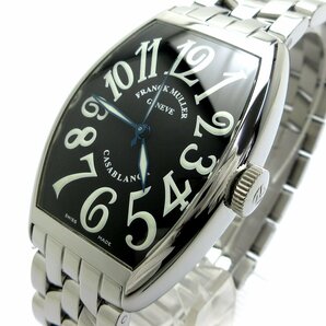 １円 フランクミュラー カサブランカ オートマチック メンズ 黒文字盤 5850 時計 FRANCK MULLER CASABLANCA 自動巻き 箱の画像1