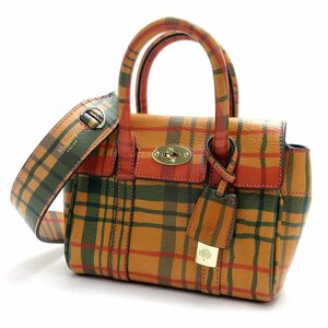 マルベリー バッグ ミニ ベイズウォーター ２WAY ショルダー ハンド レディース 50周年記念 アーカイブチェック Mulberry Bayswater バック