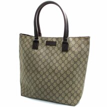 1円 グッチ トートバッグ ユニセックス GGスプリーム 203998 バッグ GUCCI GGプラス メンズ レディース_画像1