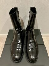 DOLCE&GABBANA（ドルチェ&ガッバーナ） レザーサイドジップブーツ ブラック サイズ7.5(26.5cm相当) 71/2_画像1