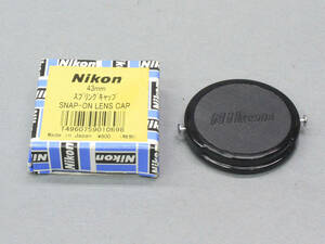 【09】NIKON 43mm スプリングキャップ　SNAP-ON LENS CAP