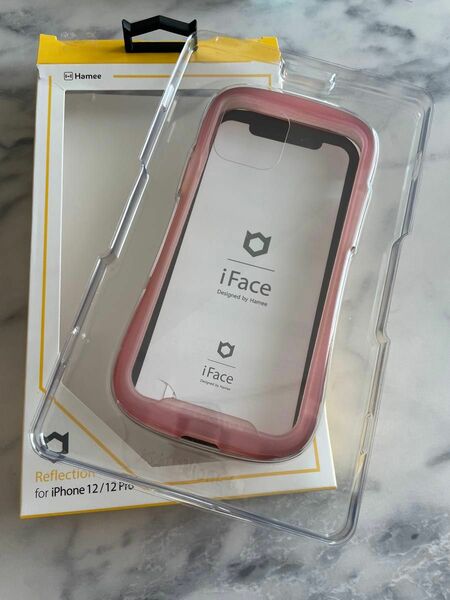 iFace Reflection ピンクiPhone12 iPhone12pro クリアピンク　ネオケース Hamee